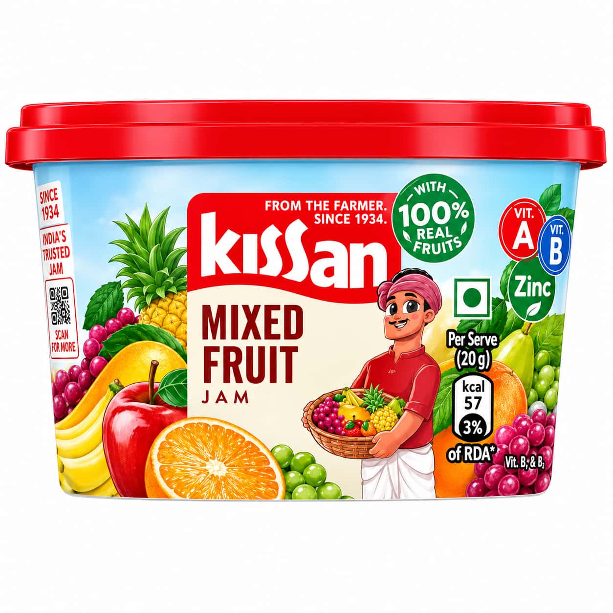 Kissan Mixed Fruit Jam (Pack of 4 )